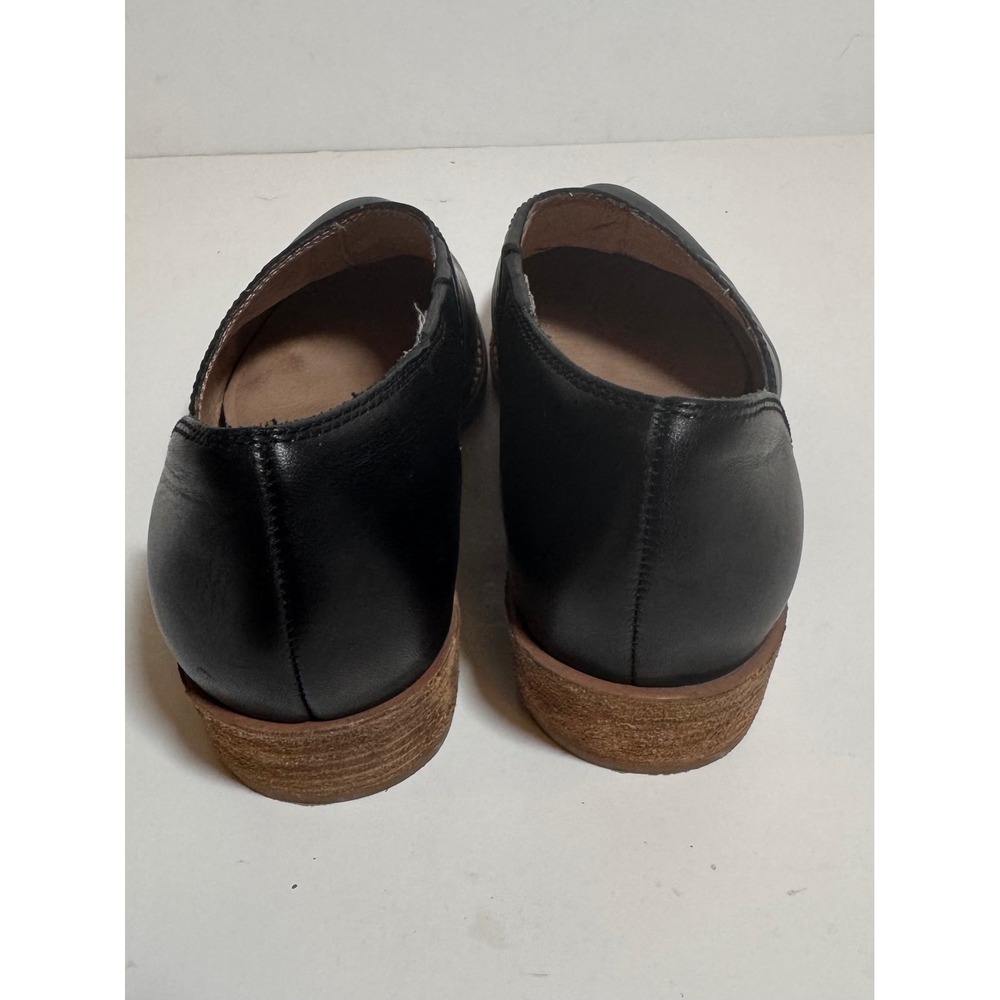 Madewell The Lucie Low Cut Out Bootie Black Leather‎ Casual Slip On Shoes Size 5 - Picture 5 of 10